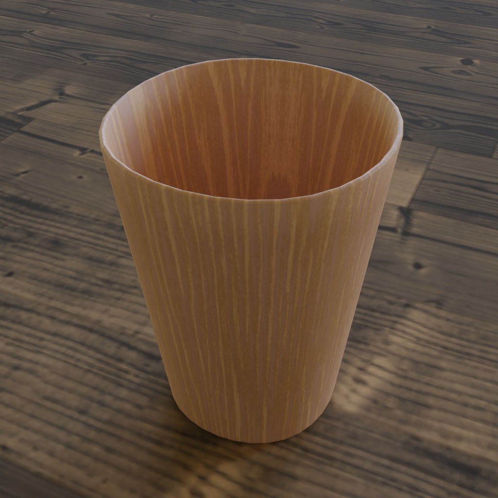 【3D素材_fbx】ゴミ箱