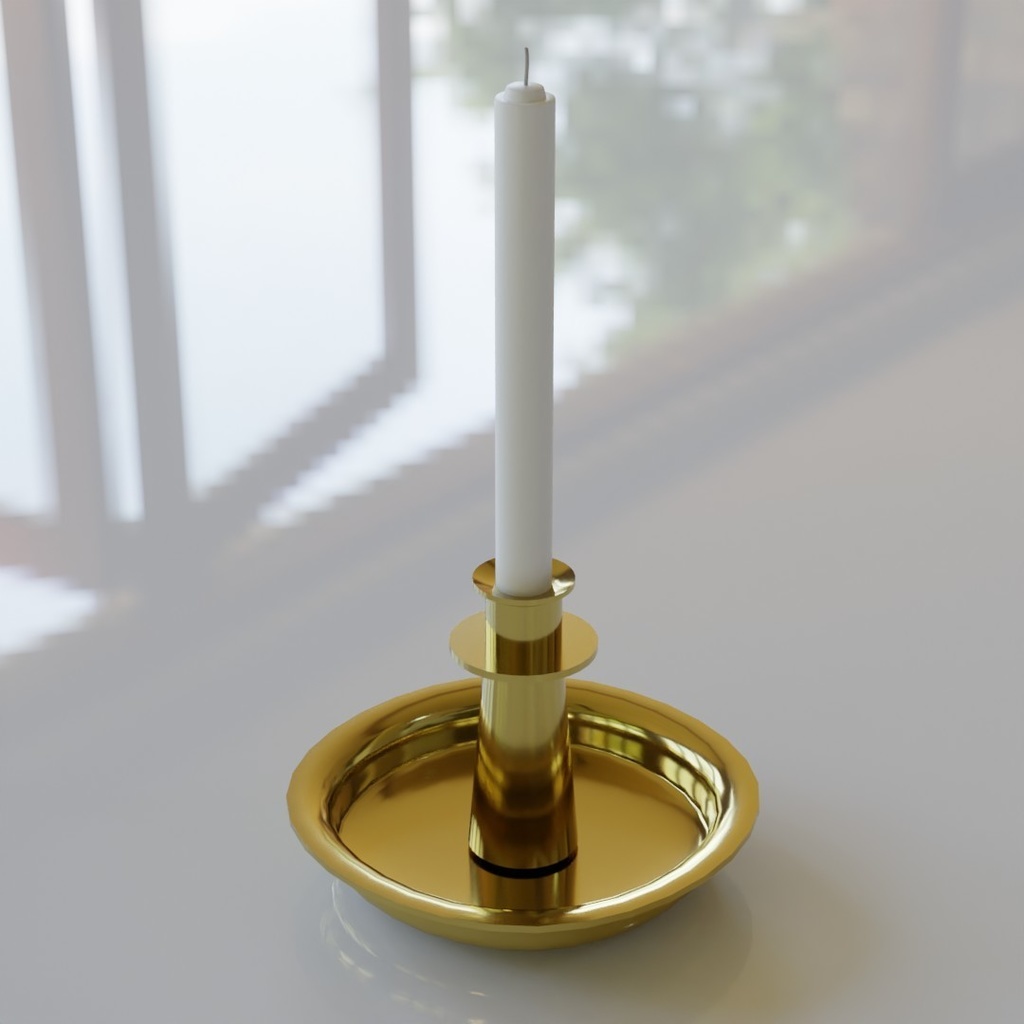 【3D素材_fbx】ろうそく