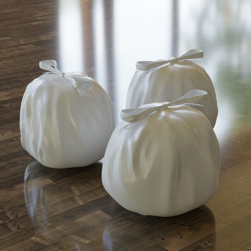 【3D素材_fbx】ごみ袋