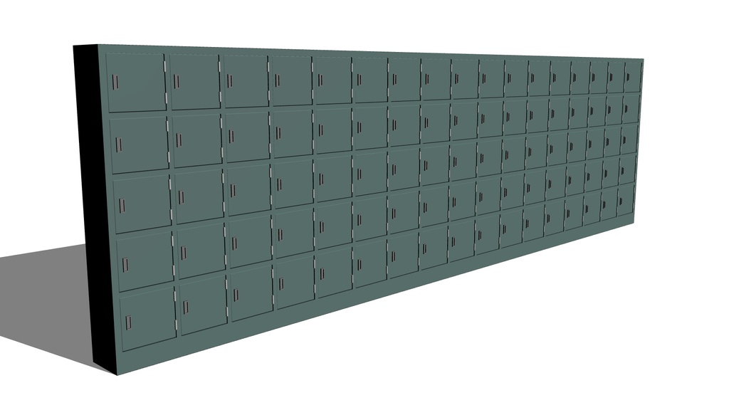 【3D素材_fbx】下駄箱