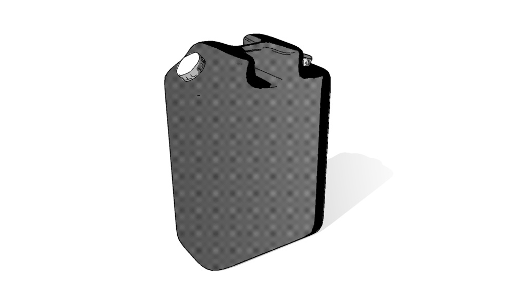 【3D素材_fbx】ポリタンク