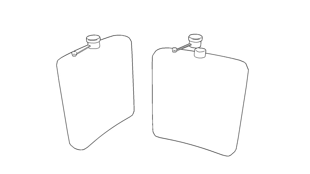 【3D素材_fbx】スキットル