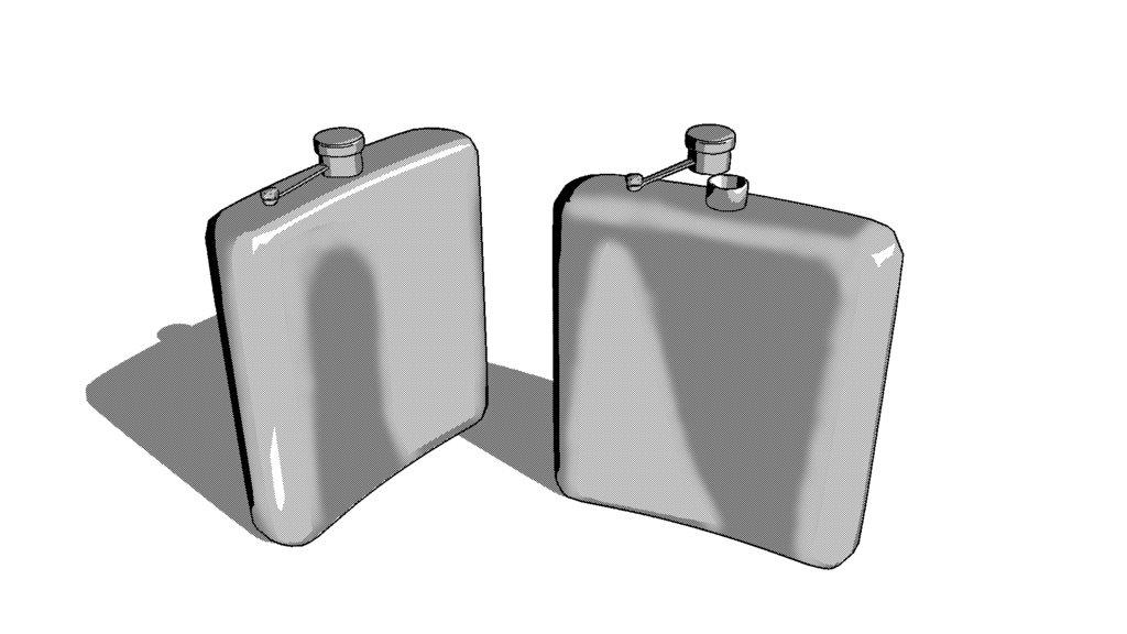 【3D素材_fbx】スキットル