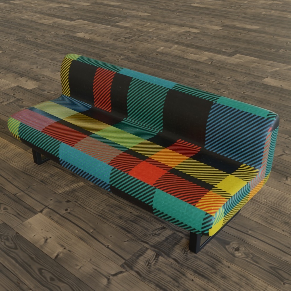 【3D素材_fbx】ソファ