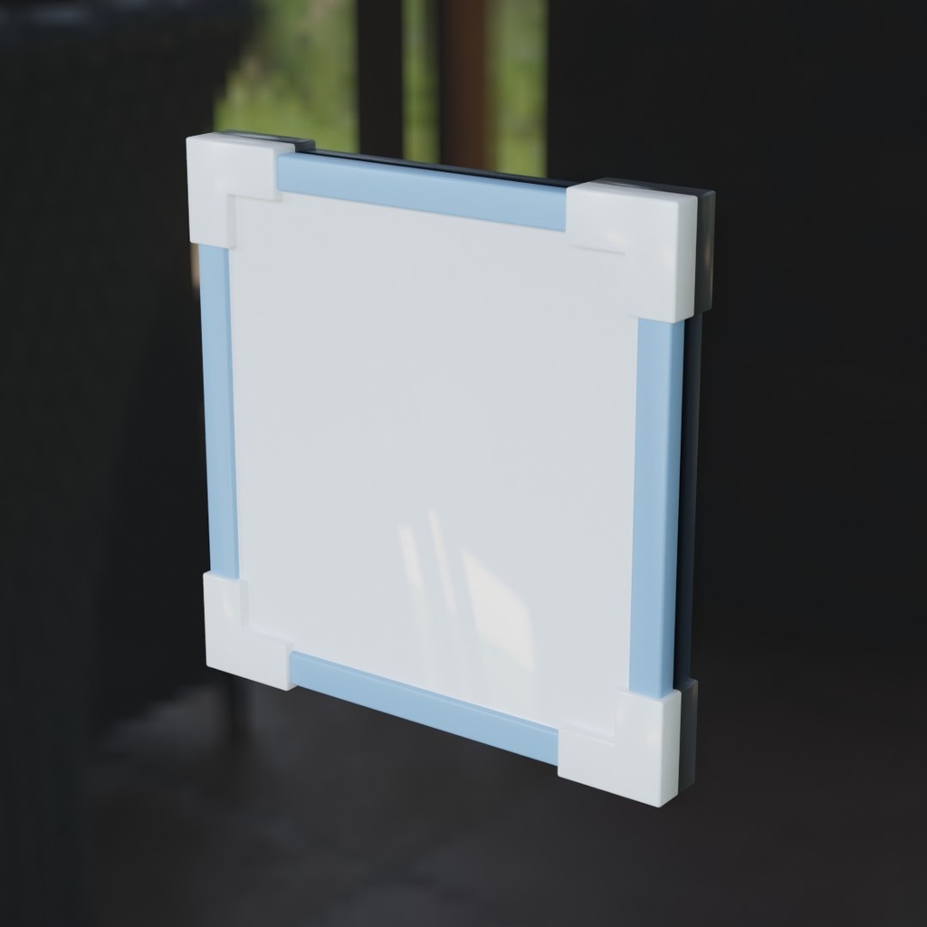 【3D素材_fbx】ホワイトボード