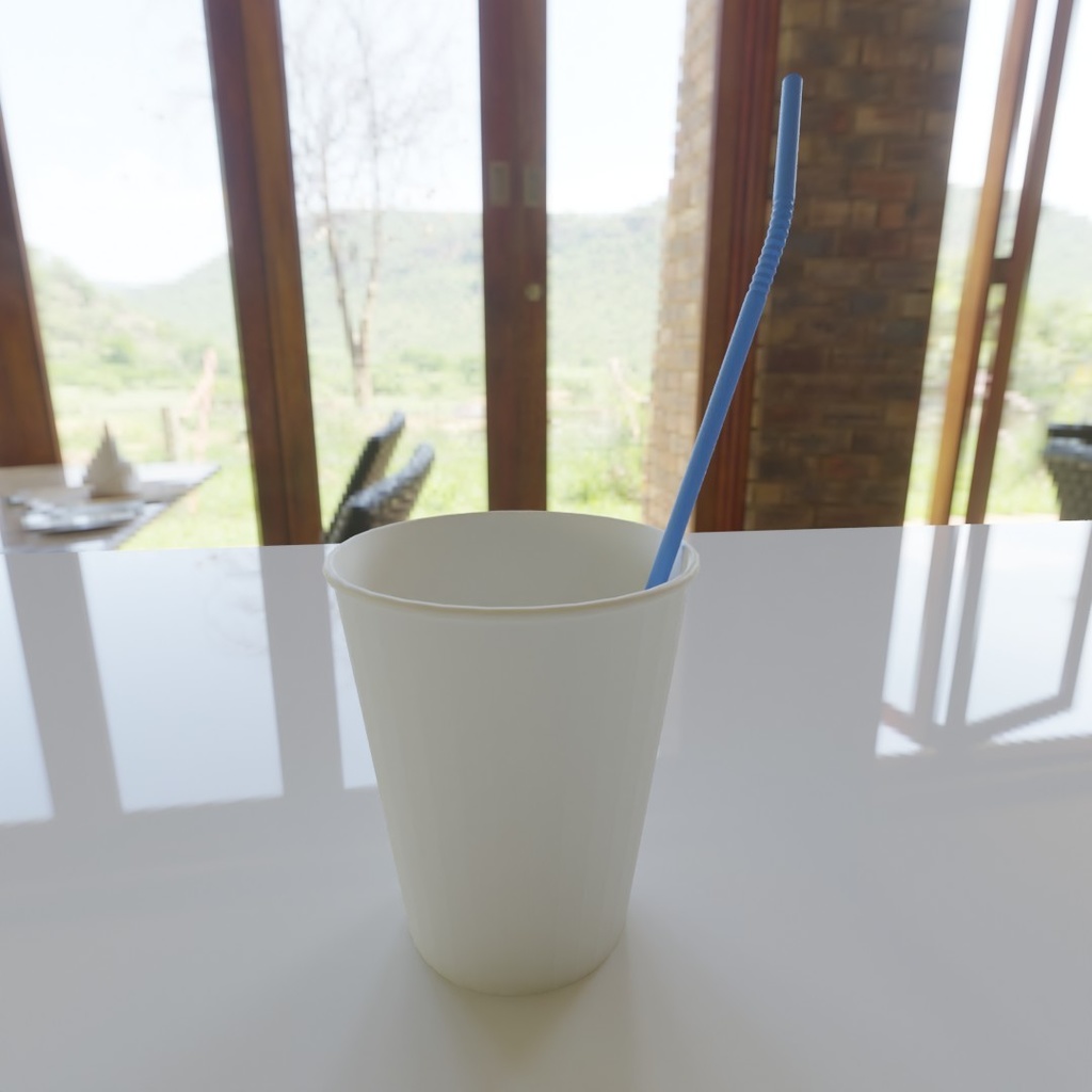 【3D素材_fbx】ストロー