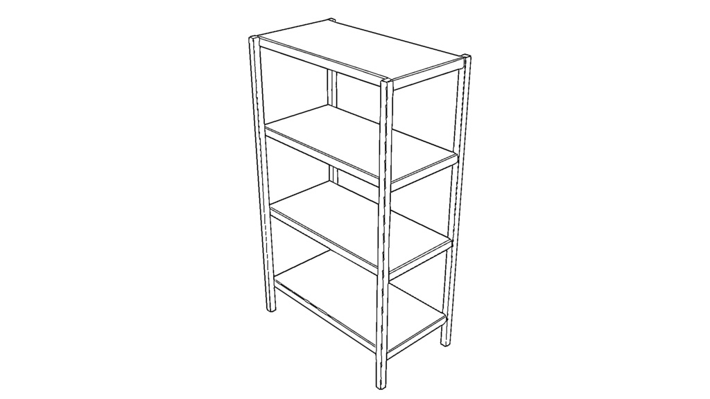 【3D素材_fbx】小棚