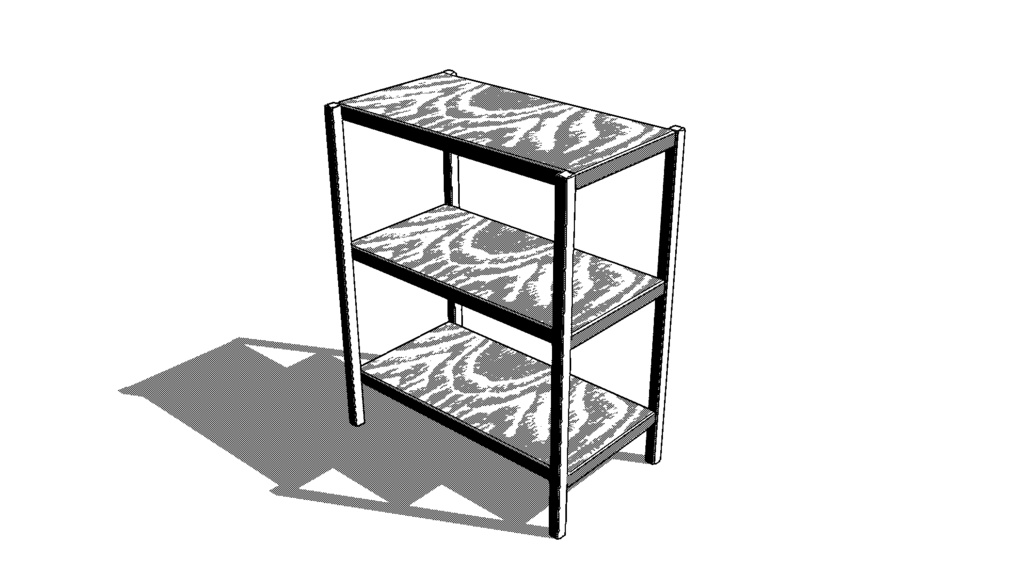 【3D素材_fbx】小棚