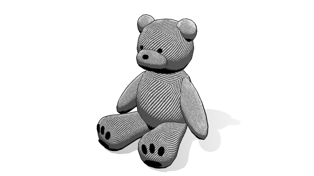 【3D素材_fbx】ぬいぐるみ