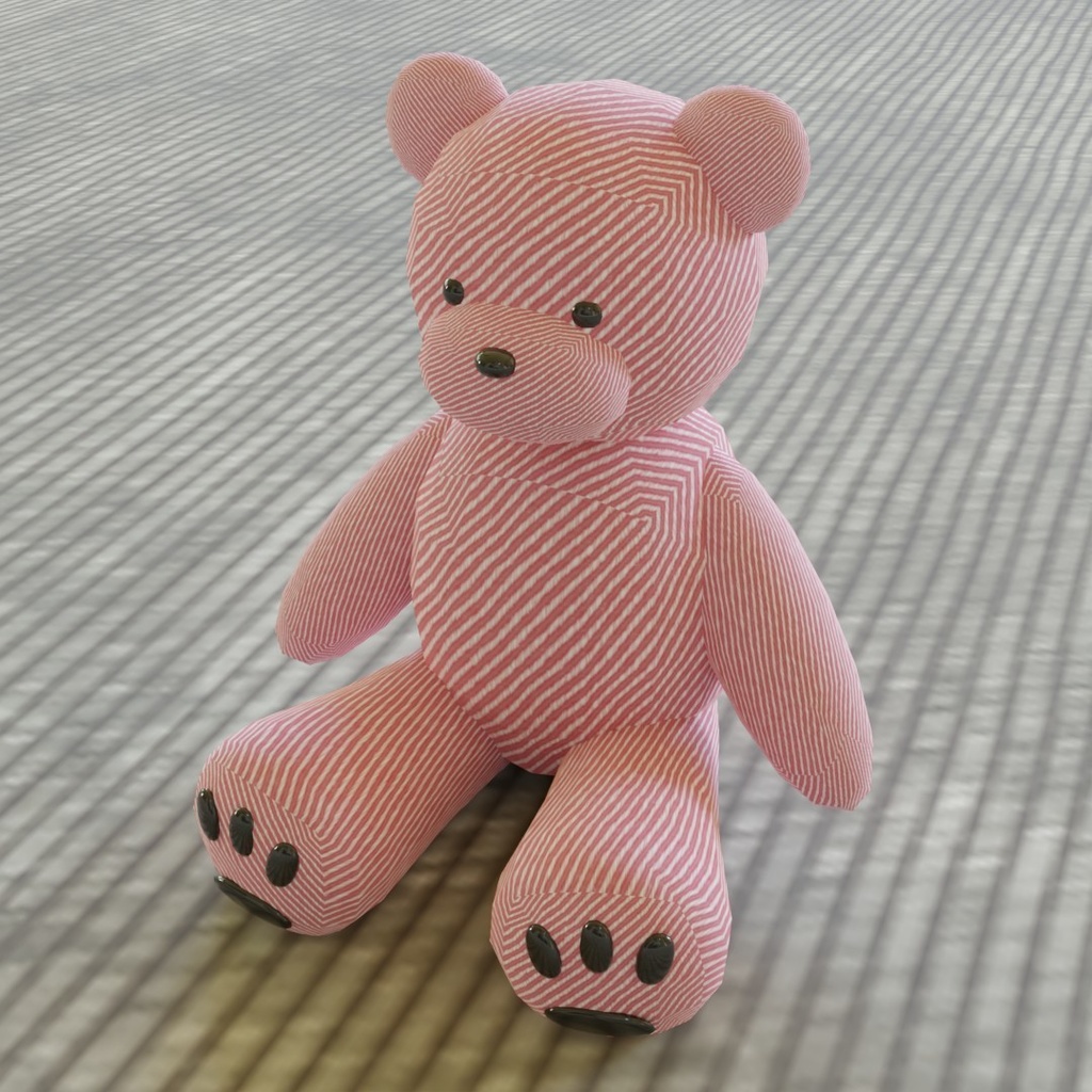 【3D素材_fbx】ぬいぐるみ