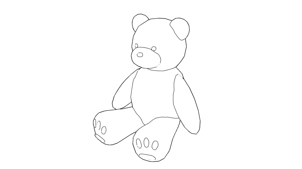 【3D素材_fbx】ぬいぐるみ