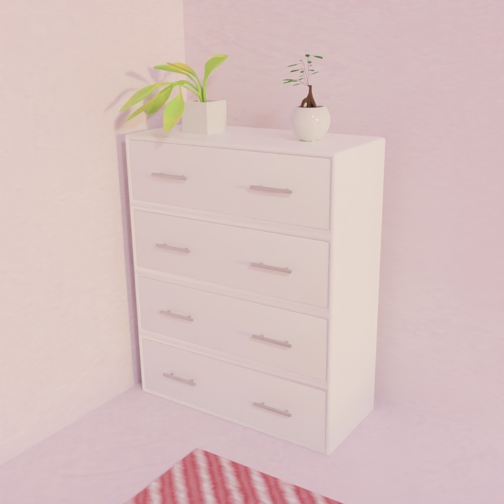 【3D素材_fbx】タンス