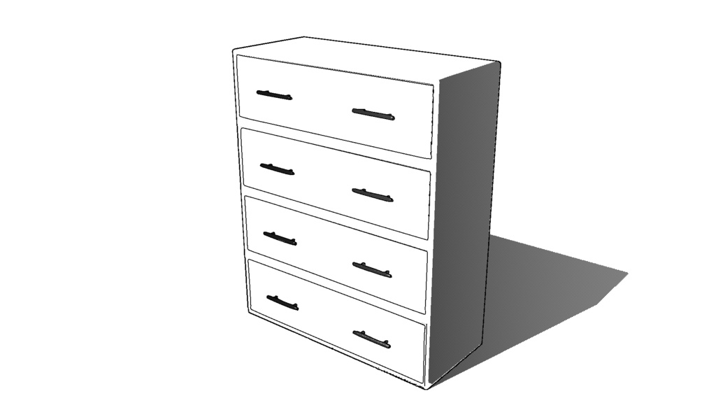 【3D素材_fbx】タンス