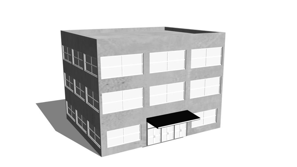 【3D素材_fbx】ビル
