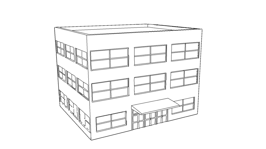 【3D素材_fbx】ビル