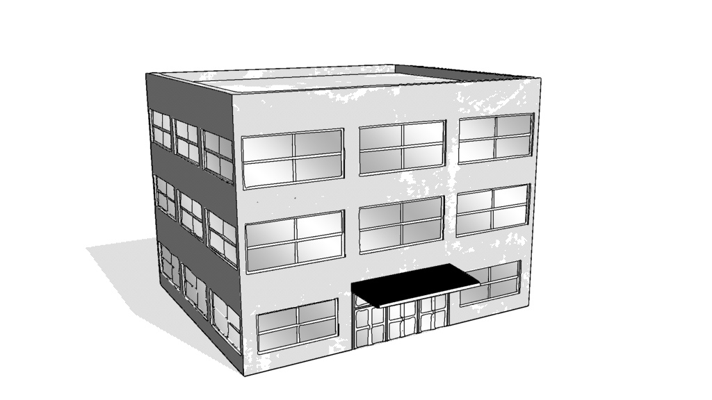 【3D素材_fbx】ビル