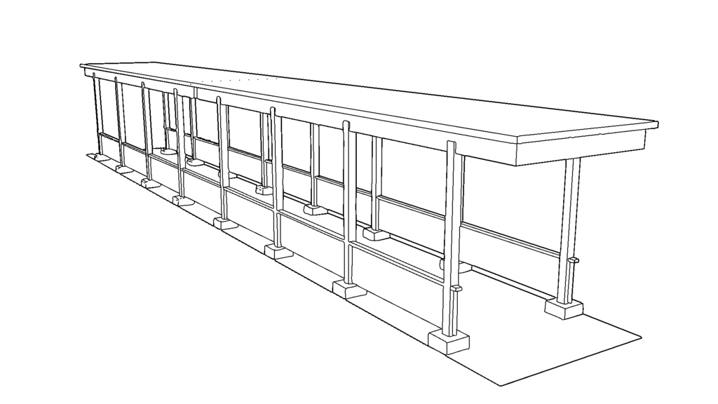 【3D素材_fbx】渡り廊下