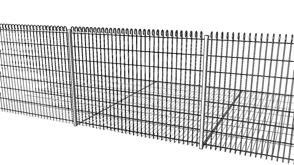 【3D素材_fbx】フェンス