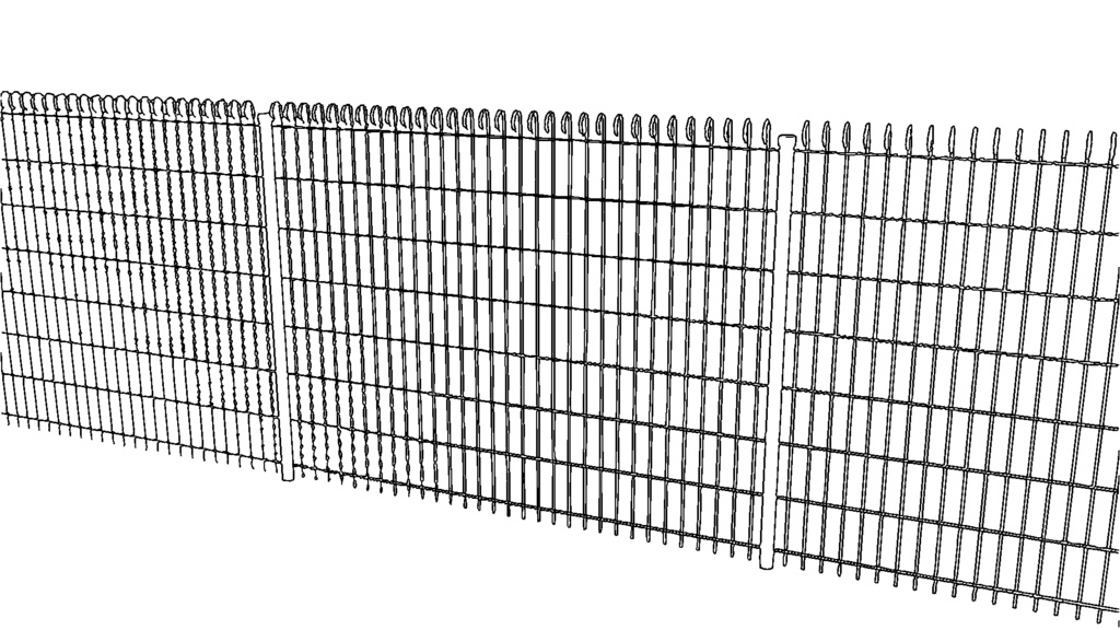 【3D素材_fbx】フェンス