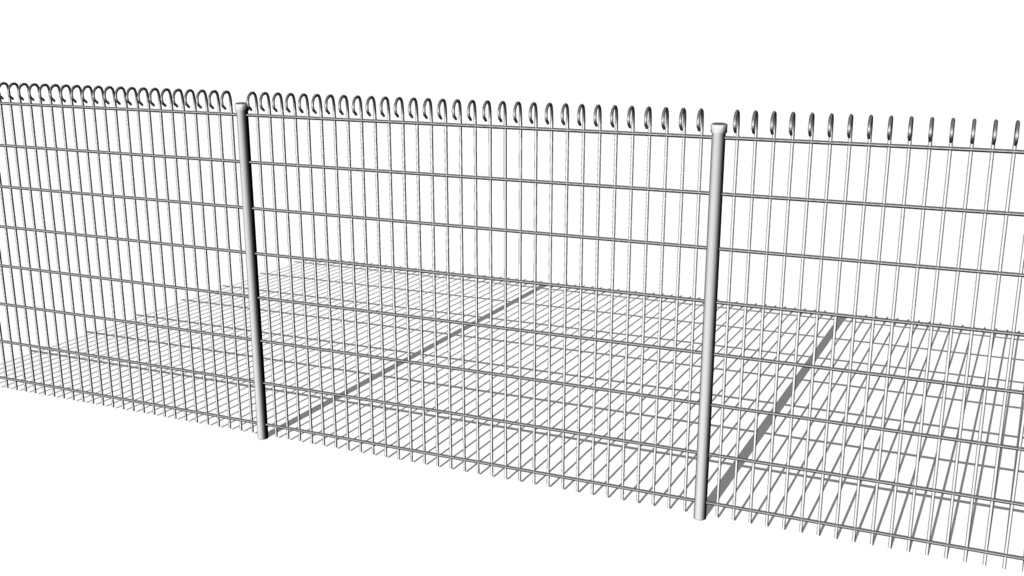 【3D素材_fbx】フェンス