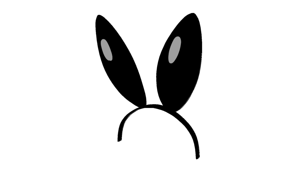 【3D素材_fbx】バニーカチューシャ