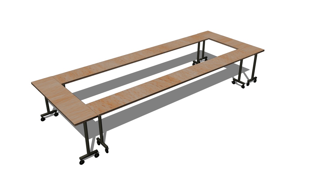 【3D素材_fbx】会議室用テーブル
