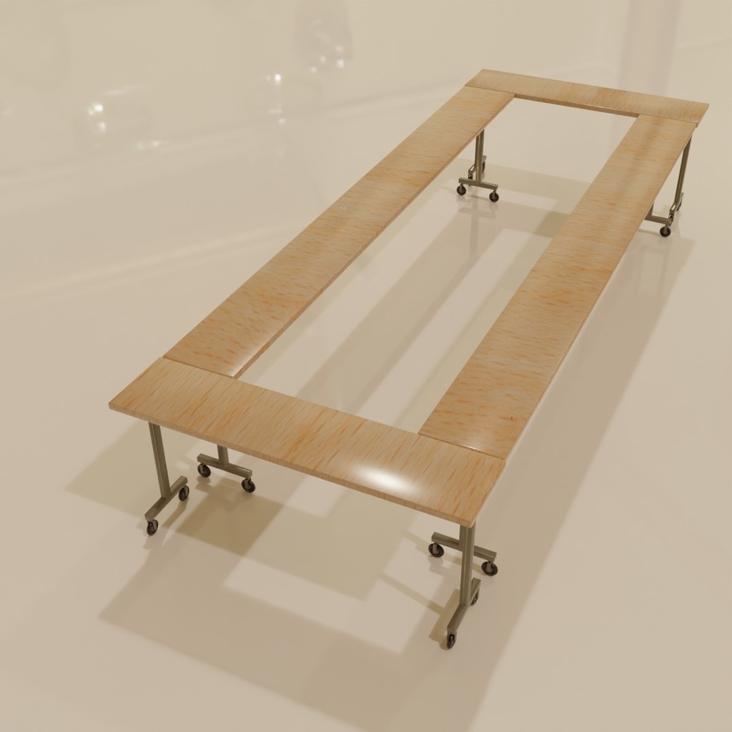 【3D素材_fbx】会議室用テーブル