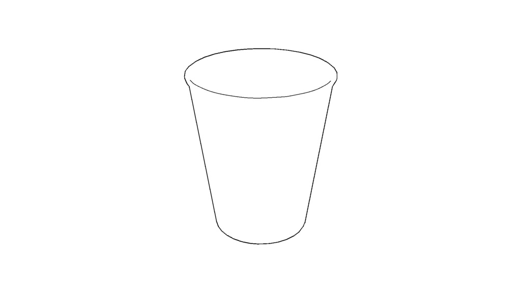 【3D素材_fbx】紙コップ