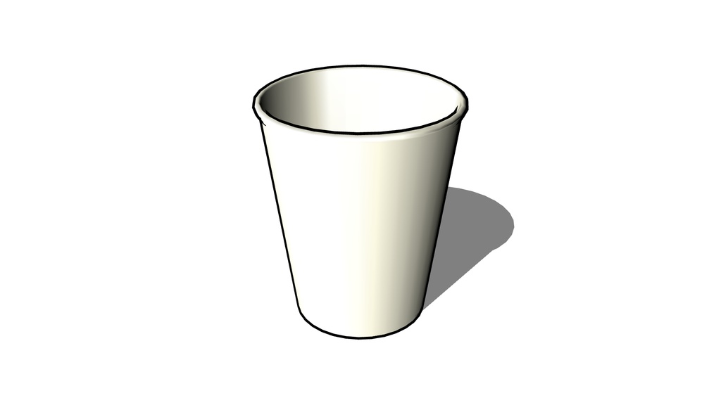 【3D素材_fbx】紙コップ