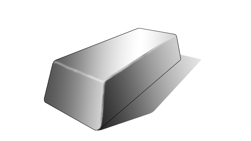 【3D素材_fbx】金塊