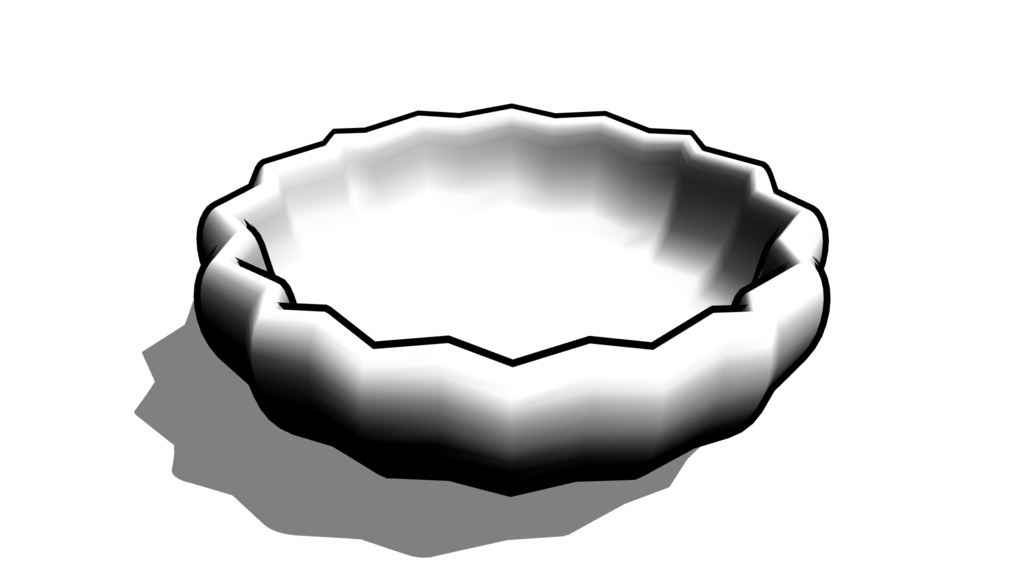 【3D素材_fbx】小皿