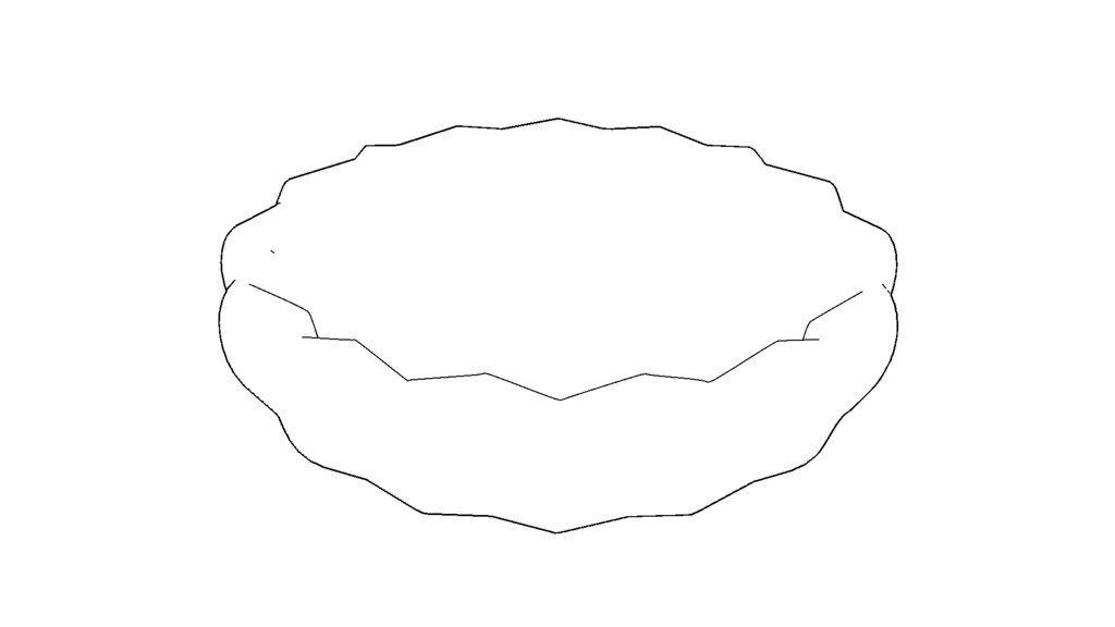 【3D素材_fbx】小皿