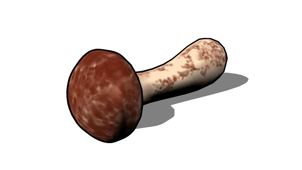 【3D素材_fbx】松茸