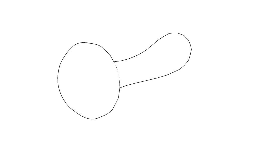 【3D素材_fbx】松茸