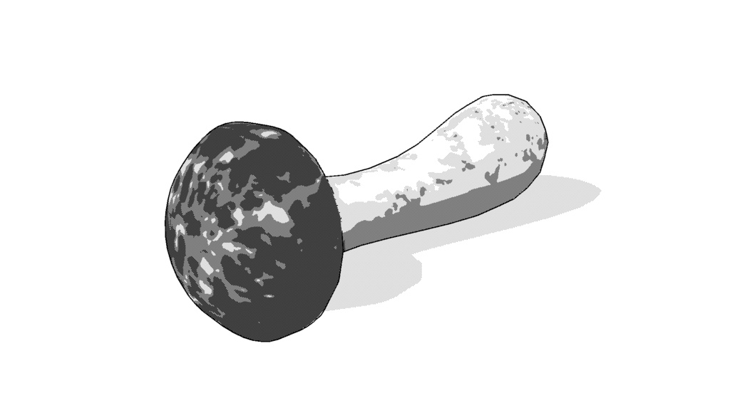 【3D素材_fbx】松茸