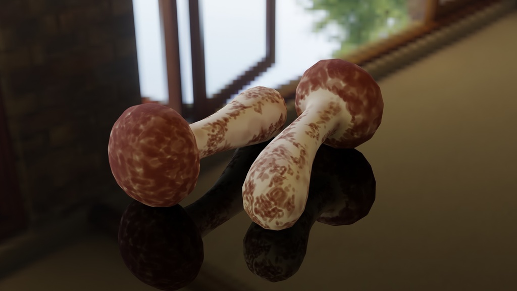 【3D素材_fbx】松茸