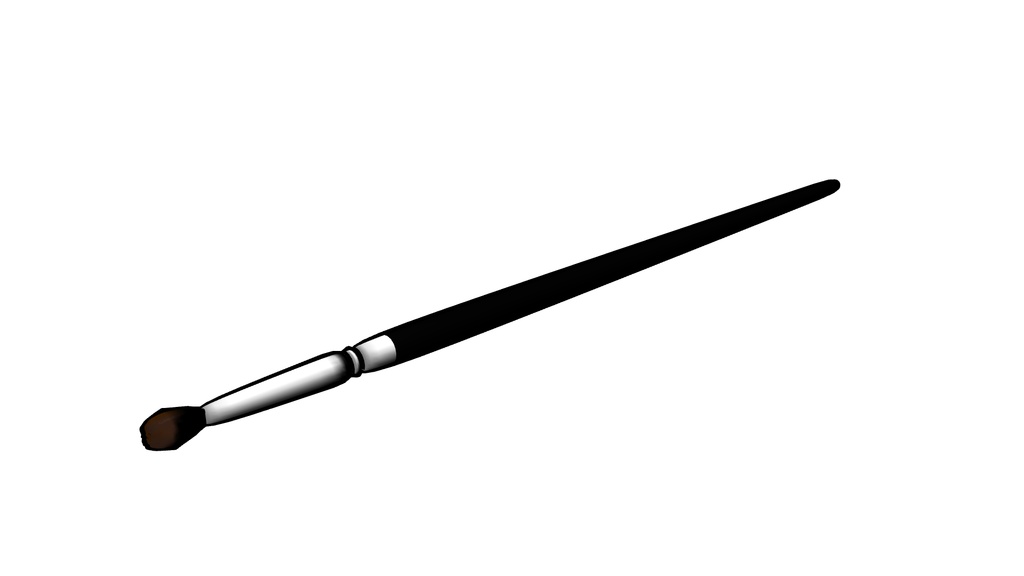 【3D素材_fbx】水彩筆