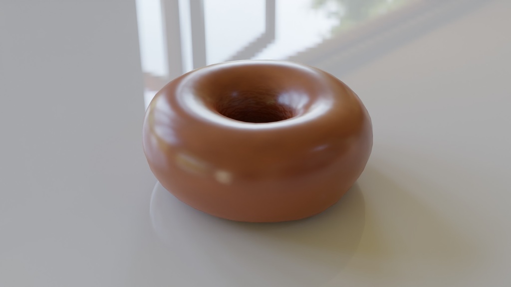 【3D素材_fbx】ドーナッツ