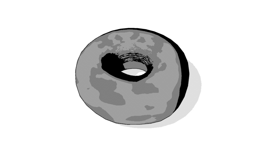 【3D素材_fbx】ドーナッツ