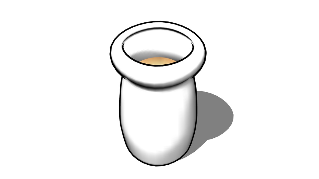 【3D素材_fbx】カスタードプリン