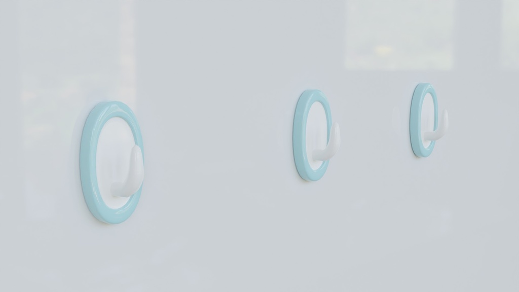 【3D素材_fbx】粘着テープフック