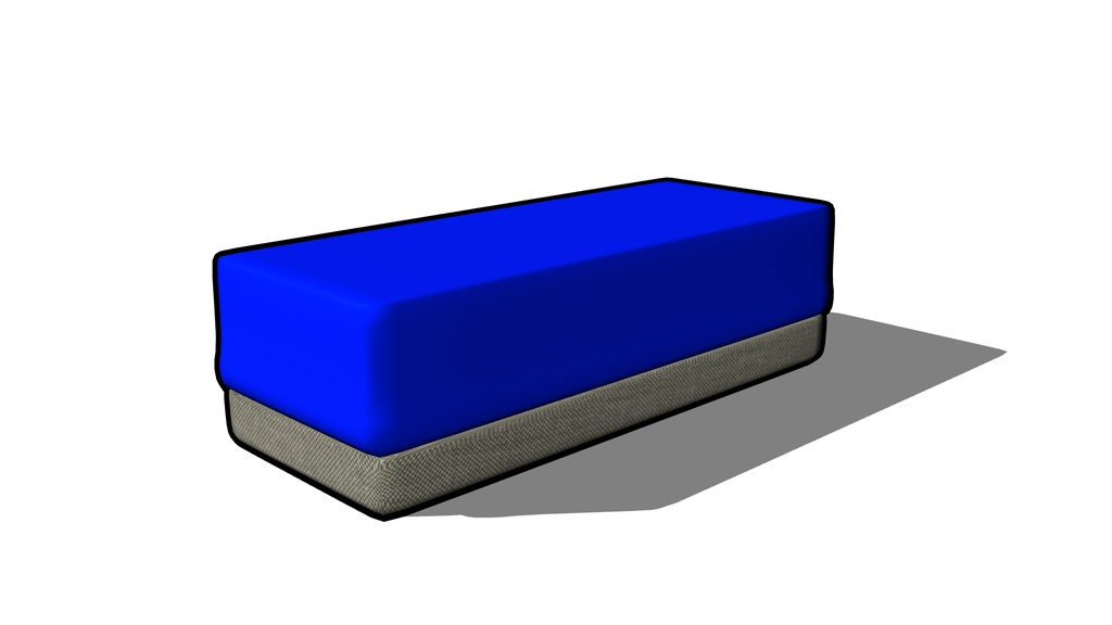 【3D素材_fbx】ホワイトボード消し