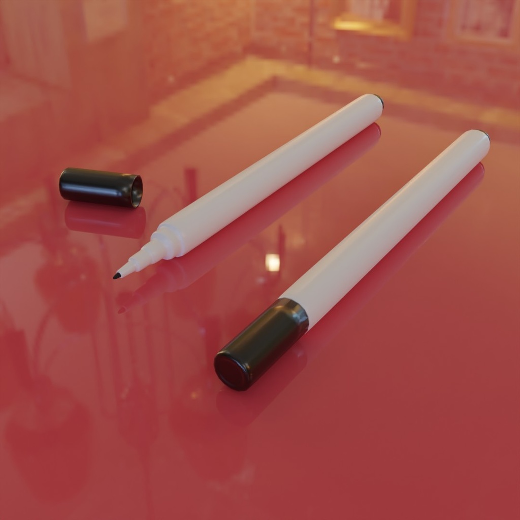 【3D素材_fbx】ホワイトボードマーカー