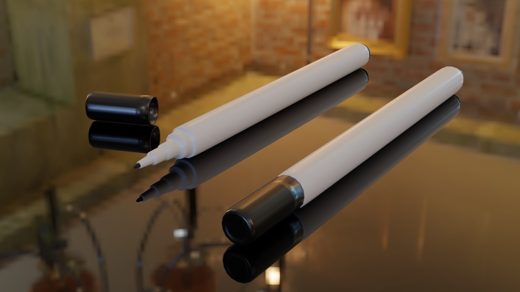 【3D素材_fbx】ホワイトボードマーカー