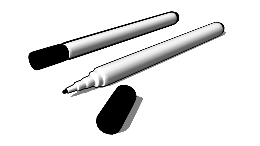 【3D素材_fbx】ホワイトボードマーカー