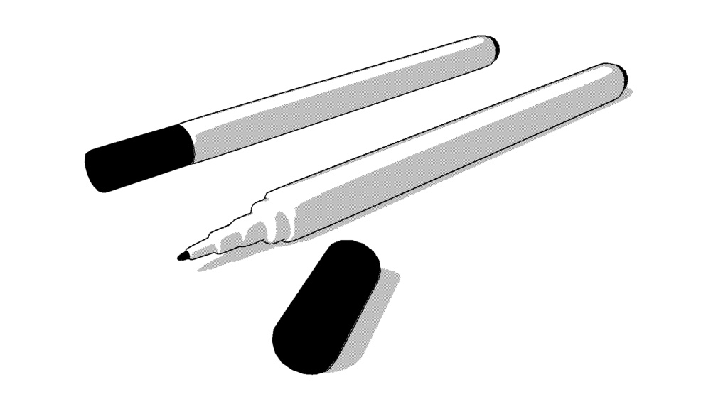 【3D素材_fbx】ホワイトボードマーカー