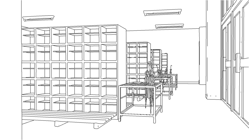 【3D素材_fbx】昇降口