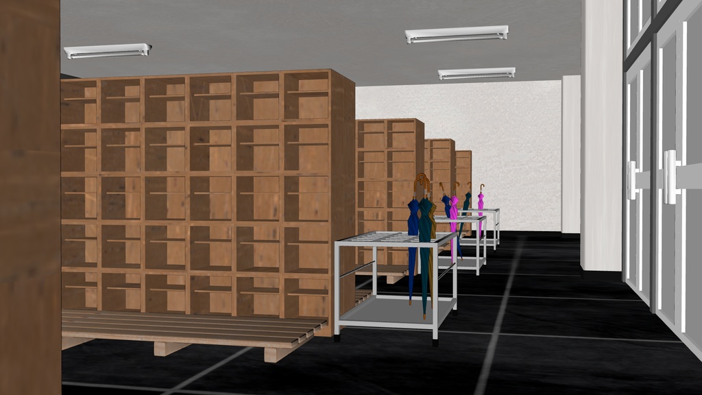 【3D素材_fbx】昇降口