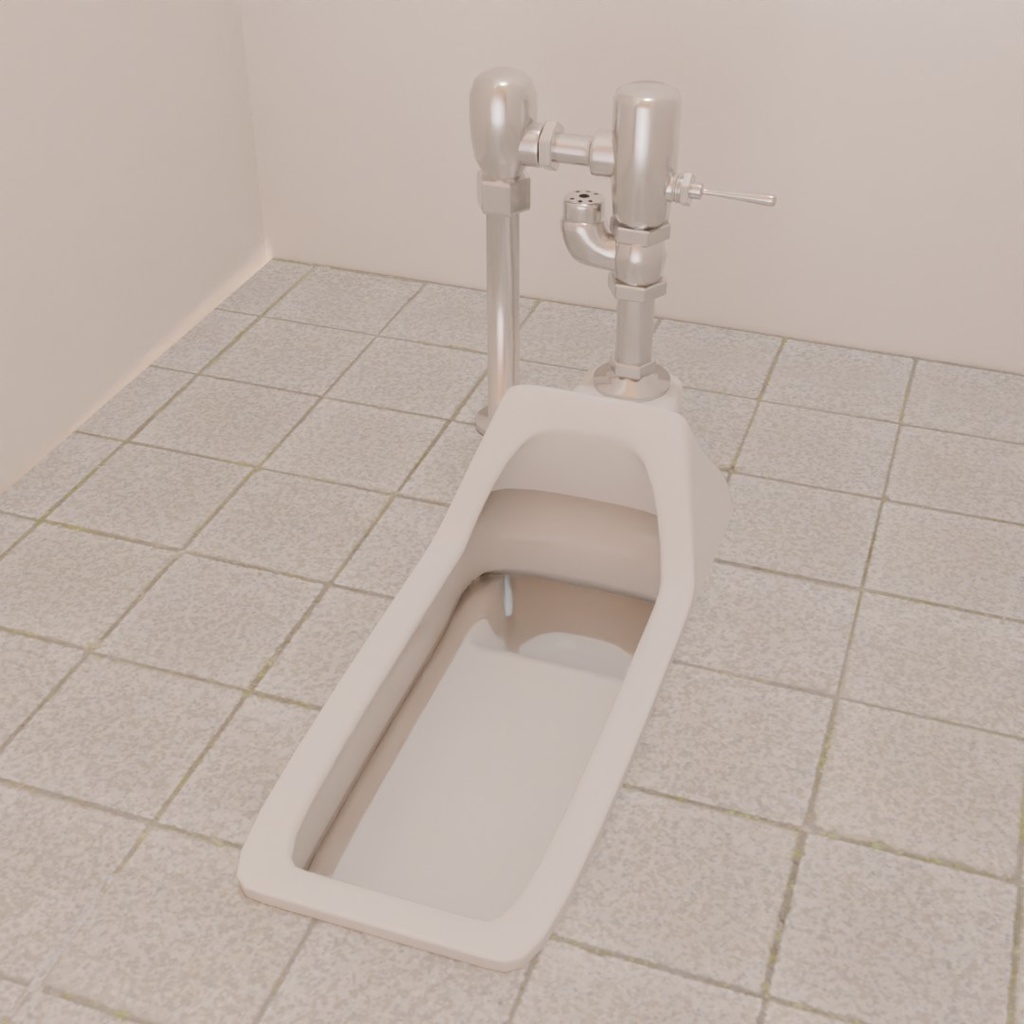 【3D素材_fbx】和式便器