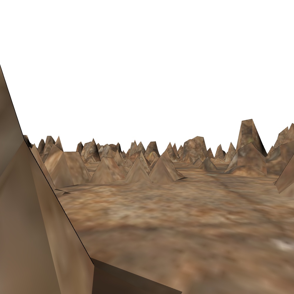 【3D素材_fbx】岩山